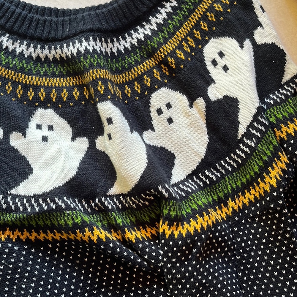 ModCloth Fair Isle Halloween Ghost Sweater